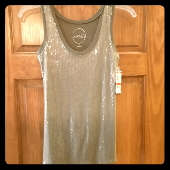 INC International Concepts Tops - INC sequin tank NWT